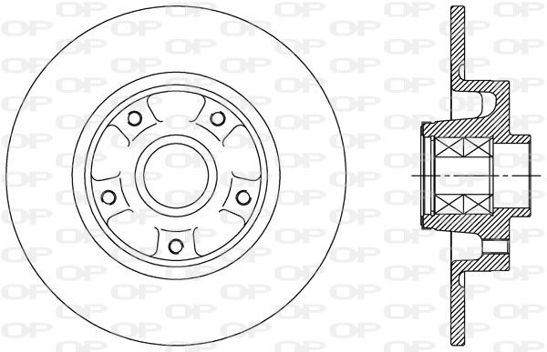 OPEN PARTS Тормозной диск BDA2513.30